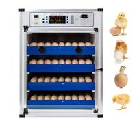 Egg Incubator for Hatching Eggs with Automatic Turner, Temperature Control for Chickens and Quails, LED Display, Poultry Incubation Kit, 204 Egg Capacity