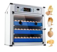 Egg Incubator for Hatching with Automatic Turner, Temperature Control, LED Display - Suitable for Chickens and Quail - Complete Incubator Kit for Poultry Farming