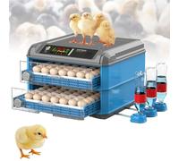 Egg Incubator, Fully Automatic Hatcher Machine for 24-300 Eggs with Automatic Turning and LED Screen, Ideal for Chickens and Ducks