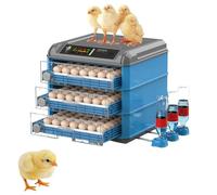 Egg Incubator, Fully Automatic Hatcher Machine for 24-300 Eggs with Automatic Turning and LED Screen, Ideal for Chickens and Ducks