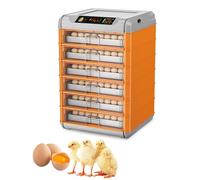 Egg Incubator Fully Automatic Poultry Hatcher with Digital LED Display and Temperature Control for Home Science Lab Farm - Holds up to 320 Eggs
