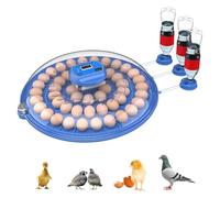 Egg Incubator, Incubators for Hatching Eggs, 8-62 Eggs Incubator With Automatic Egg Turning And Water Adding, Egg Candler, For Hatching Chicken Duck Goose(52eggs)