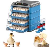Egg Incubator, Poultry Hatcher Machine with Automatic Egg Turning, Temperature & Humidity Control, LED Screen, for Chickens Ducks Birds 56 Eggs