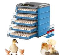 Egg Incubator, Poultry Hatcher Machine with Automatic Egg Turning, Temperature & Humidity Control, LED Screen, General Purpose for Chickens, Ducks, Birds