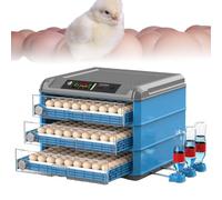 Egg Incubator with Automatic Turning, Temperature and Humidity Control, LED Screen, General Purpose Hatcher for Chickens, Ducks, and Birds