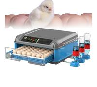 Egg Incubator with Automatic Turning, Temperature and Humidity Control, LED Screen, General Purpose Hatcher for Chickens, Ducks, and Birds