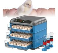 Egg Incubator with Automatic Turning, Temperature and Humidity Control, LED Screen, General Purpose Hatcher for Chickens, Ducks, and Birds