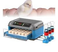 Egg Incubator with Automatic Turning, Temperature and Humidity Control, LED Screen, General Purpose Hatcher for Chickens, Ducks, and Birds
