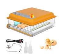 Egg Incubators for Hatching Eggs,Brooder Chicken Automatic Egg Incubator with Automatic Turner and Temperature Control,Egg Incubator for 12-16 Eggs (Yellow 36 eggs)