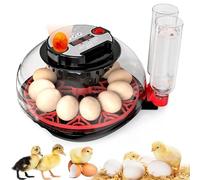 Egg Incubators for Hatching Eggs, Incubator for 12 Eggs with Automatic Turning & Auto Water Filling, Temperature & Humidity Control, Egg Incubator for Chicken, Quails, Ducks, Goose, Pigeon, Parrot