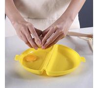 Egg Microwave Cooker Pan, Portable Poacher Organizer Supply, Omelette Pan with Lid Steam Cooker Kitchen Gadget Breakfast Maker for Microwaves Ovens Household Gear Reliable Daily Storage