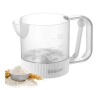 Egg Mixer Cup | Semi-automatic Manual Press Egg Beating Blender | Baking Mixer Container | for Cafe Kitchen Baking Cooking Restaurant Home Dining Room Coffee Drink