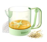 Egg Mixer Cup,Semi-automatic Manual Press Egg Beating Blender | Food Mixer Container - for Home Kitchen Baking Cafe Restaurant Cooking Dining Room Coffee Drink Foam