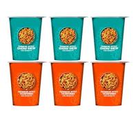 Egg Noodle Pot Variety Pack, Chinese Style Chow Mein and Japanese Style Teriyaki, No Artificial Colours, 78g,Pack Of 6