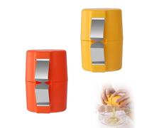 Egg Opener Tool - 2 Pack Raw Egg Shell Cracker, 304 Stainless Steel Egg Cracking Tool, Easy to Use & Clean, No Mess Egg Breaker for Kitchen & Baking