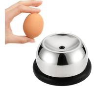 Egg Opener Tool Egg Hole Puncher, Stainless Steel Semi-Automatic Egg Shells Pinhole Beater, Egg Piercer Pricker Dividers Beater with Lock, for Raw/Soft Hard Boiled Egg (Stainless Steel)