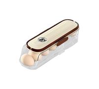 Egg Organiser - Rolling Stackable Egg Dispenser | Automatic Rolling Fridge Egg Holder Household Space Saving