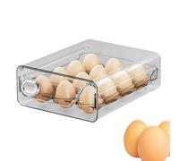 Egg Organizer for Refrigerator | Stackable Drawer Clear Dispenser - Fridge Organizers And Storage | for Apartment Kitchen Cabinet Shelf Table Outdoor Cooking Baking Thanksgiving Holiday Birthday