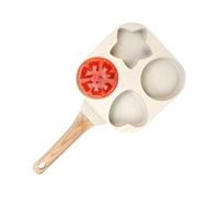 Egg Pan - 4 Cup Pancake Pan Professional Non Stick Egg Skillet with Ergonomic Handle and Even Heat Distribution Design | Cookware for Omelette Making Pancake Preparation Kitchen RV Camping Breakfast