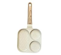 Egg Pan | Non-Stick Pancake Pan | Kitchen 3 Compartments | Electric Induction Restaurant Grill Omelette Sandwich Steak