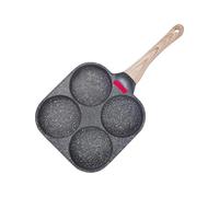 Egg Pan - Uniform Heating Cookware For 4 Cups | Omelette Pan, Egg Pan, Nonstick With Handle, Induction Ceramic Gas Stove, Pancake,