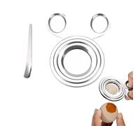 Egg Peeler, Boiled Egg Cutter, Silver Egg Cutter, Shell Remover & Top Cutter for Boiled Eggs, Kitchen Gadget Tool for Any Size, Soft or Hard Boiled