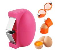 Egg Peeler, Kitchen Gadgets 2026 New Egg Cracker Shell Opener Remover Separator Tool for Raw Eggs, Handheld Egg Cutter, Portable Egg Cracking Tool for Cooking Camping Kitchen Gadgets (Pink, 1PC)