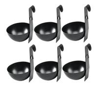 Egg Poacher, 6Pcs Hangable Metal Egg Poacher Cups, Kitchen Supplies for Easy Cooking Perfect Poached Eggs Maker