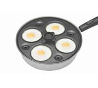 Egg Poacher- Four Hole Saucepan- KitchenCraft Carbon Steel
