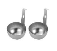 Egg Poacher, Hangable Poached Egg Maker, Stainless Steel Poached Egg Maker Moulds, Nonstick Cups Holder For Kitchen Cooking, Picnic, Breakfast, Household (2 Pcs Primary)