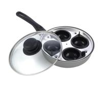 Egg Poacher Non stick Large Silicone Egg Poacher Cups Versatile Simplify Poached Eggs Durable with Safe Handle Breakfast Gourmet Meal Non-Stick Pan Poacher (4 Poacher)