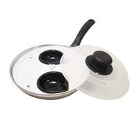 Egg Poacher Pan 20cm 2 Cup Stainless Steel Non-Stick Poached Egg Cooker with Stay Cool Handle & Removable Cups Dishwasher Safe, Ideal for Home Kitchen Cooking