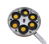 Egg Poacher Pan - Stainless Steel Poached Egg Cooker - Perfect Poached Egg Maker - Induction Cooktop Egg Poachers Cookware Set with 6 Nonstick Large Silicone Egg Poacher Cups