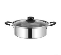 Egg Poacher Pan Thickened Stainless Steel Frying Pan For Eggs And Mini Cakes 20Cm Non-Stick 4 Cup Egg Maker Steamer With Glass Lid And Stay-Cool Handle For Kitchen Breakfast Brunch Cooking