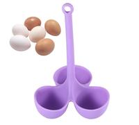 Egg Poacher - Silicone Egg Steamer | Steam Egg Tray Heat Resistant Pot | Egg Steamer Tray with 3 Grids Poached Egg Holder |