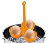 Egg Poacher - Silicone Egg Steamer | Steam Egg Tray Heat Resistant Pot | Egg Steamer Tray with 3 Grids Poached Egg Holder |