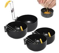 Egg Poacher, Stainless Steel Egg Cooker, Egg Ring, 2024 New Collapsible Hang Ear Egg Boiler Poached Egg Maker, Non-stick Egg Poacher for Perfect Boiled Eggs for Kitchen Tool (4Pcs)