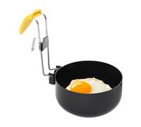 Egg Poacher, with Folding Handle, Egg Poacher for the Edge of the Pot, for Kitchen, Breakfast, Chocolate, Butter, Beginners, Household, Motorhome, Apartment