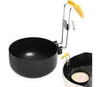 Egg Poachers - Cooktop Egg Poacher | Eggs Poaching Cup, Foldable (1 Pc) Non-stick Heat-resistant Round Steamer Tool | Soft-boiled Eggs, Chocolate, Butter Melting And Kitchen Gadget