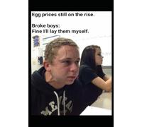 Egg Prices Got Me Stressed - Funny Broke Student Meme Notebook