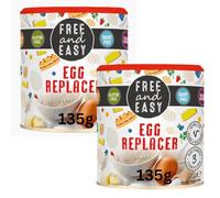 Egg Replacer Gluten Free and Vegan Bundle Containing 2 Tubs of Free 'n' Easy 135g Egg Replacer For Desserts, Cakes, Pancakes, Meringues