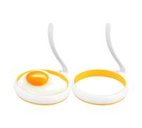 Egg Ring Mold Set - 2 Pack Round Nonstick Cooker Rings for Breakfast, Omelets, Pancakes, Burgers, Sandwiches, Brunch or Meal Prep, Easy Cooking Shaper for Home Kitchen, Dorm or Daily Cooking Needs