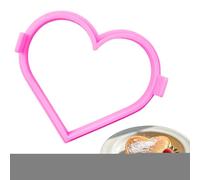 Egg Ring Shape Heart, Heart Pancake Ring | Pancake Cooker Ring - Non-Stick Silicone Egg Ship Mould Let Your Children Love Breakfast for Valentine's Day