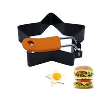 Egg Ring - Stainless Steel Kitchen Utensils Non-Stick, Pancake and Egg Mould for Frying Pan, for Pancakes, Burgers, Cakes, Steaks, Home, Camping, Restaurants