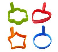 Egg Rings for Frying - 10x10x7cm Silicone Nonstick Pancake and Omelette Mold, Crumpet and Breakfast Sandwich Shaper, Durable Kitchen Gadget | Perfect Cooking Tool for Home Camping Burger