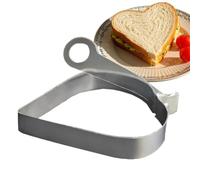 Egg Rings for Griddle,Stainless Steel Heart Egg Shaper with Handle | Kitchen Cooking Tool for Making Omelette Crepes Skillet Grill Breakfast Sandwich Muffins School Fruits