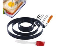 Egg Rings,Stainless Steel Egg Rings Set - Versatile Egg Cooker Ring for Pancake Cooking Griddle, Egg Mold Grill Accessories for Frying Eggs English Muffins