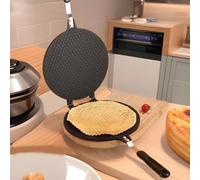 Egg Roll Maker 6.7 Inch Dia. Non-stick Waffle Cone Maker Heat-resistant Tortilla Press with Handle for Ice Cream Cone Cupcake Pancake Pizza, Waffle, Egg Roll