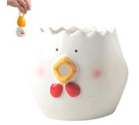 Egg Separator,Ceramic Egg Yolk Egg White Separator,Novelty Cute Vomiting Chicken Egg White Separator,Practical Egg Yolk Separator,Portable Kitchen Gadgets Baking Tool