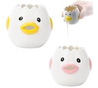 Egg Separator, Ceramics Vomiting Chicken Egg Yolk Egg White Separator, Little Chick Small Egg Filter Splitter Suitable for Kitchen Baking Small Tools (2PCS)